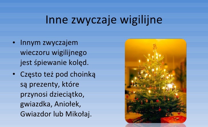 Inne zwyczaje wigilijne